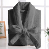 100% Cotton Terry Bathrobe - Grey
